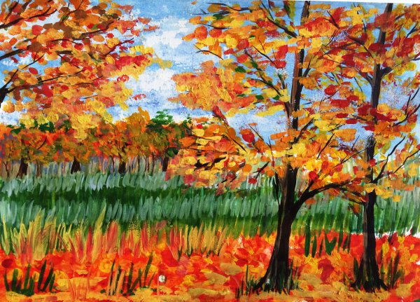 Краски осени рисунок