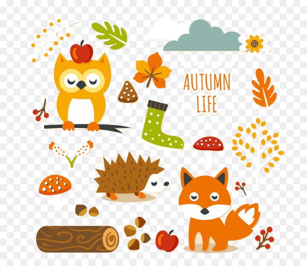 Осенние наклейки