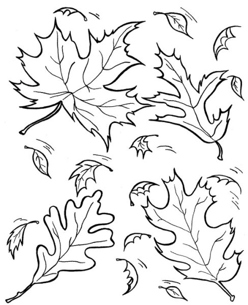 Осенние трафареты