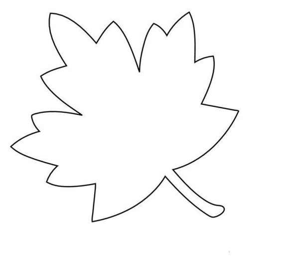 Шаблон листьев для вырезания
