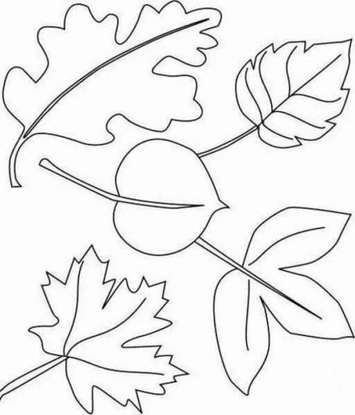 Трафареты осень для детского сада