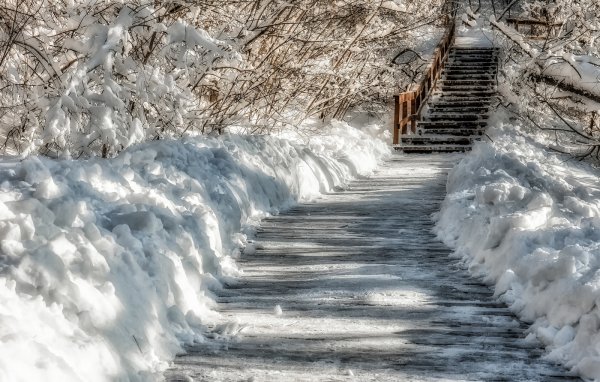 Тропинка в снегу