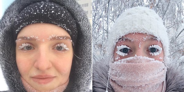 Лицо на морозе