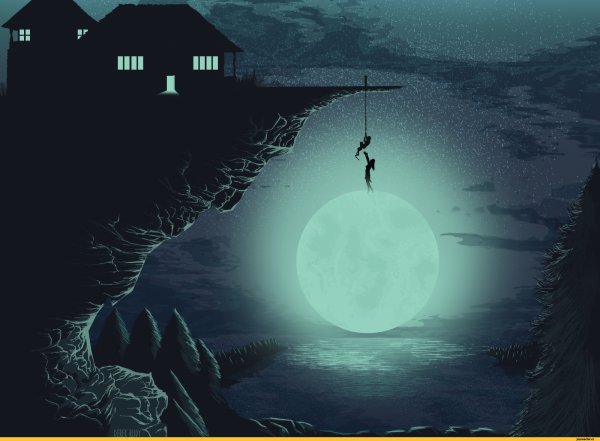 Полная Луна арт