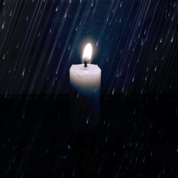 Дождь и свеча