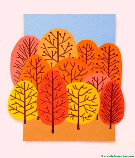 Аппликация осень