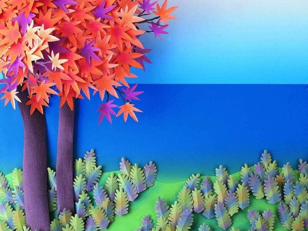 Осенние объемные аппликации