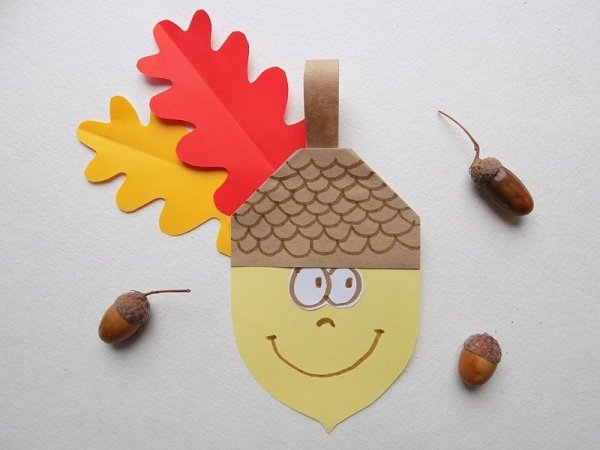 Осенние поделки из цветной бумаги