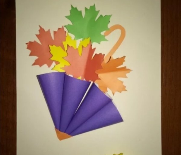 Поделки из цветной бумаги осень