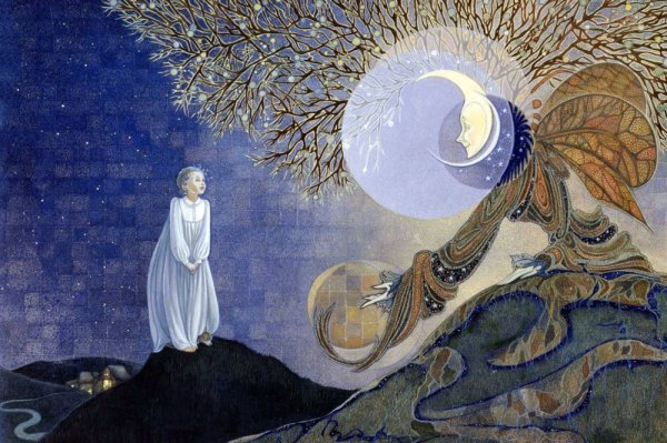 . Художник : Arlene Graston в ночь лунное