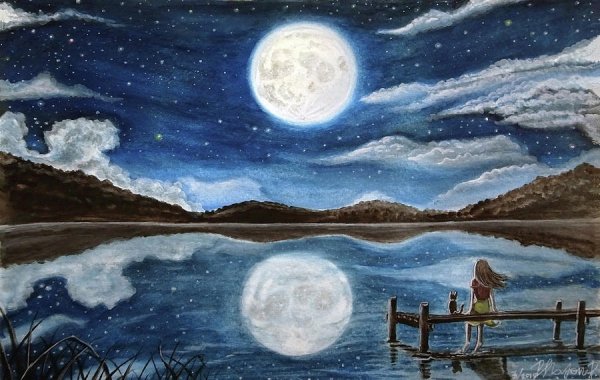 Картина под луной