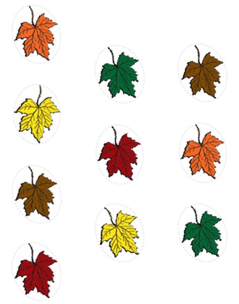 Маленькие листики осенние