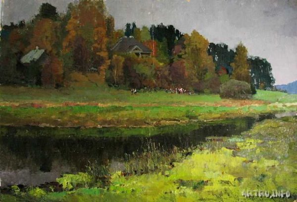 Михаил Нестеров. Осенний пейзаж . 1906. Третьяковская галерея