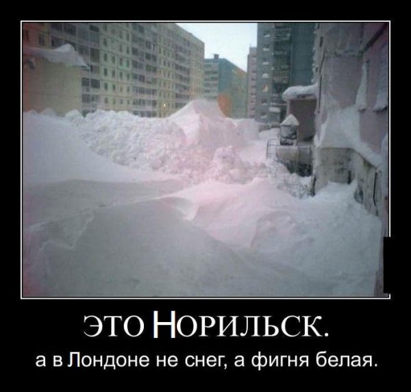 Шутки про много снега