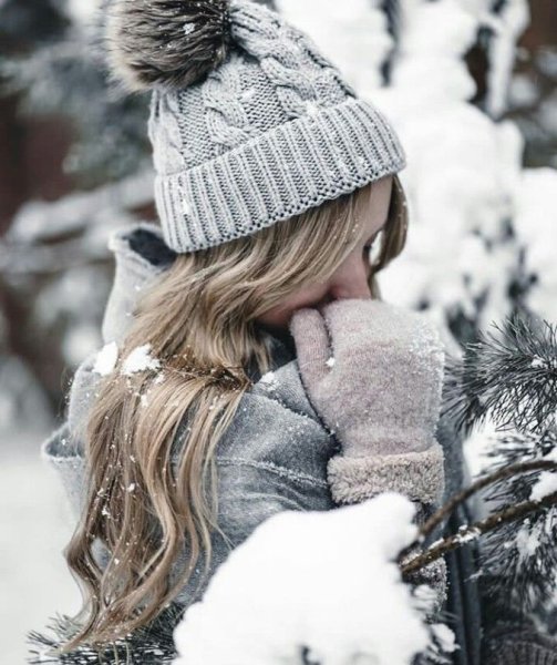 Зимняя ава для девушки