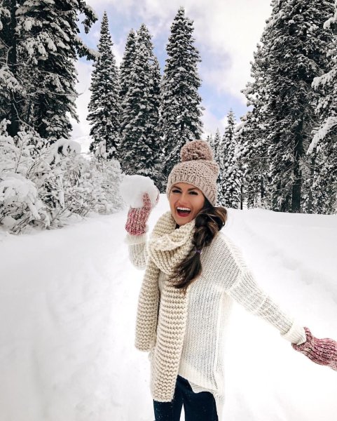 Девушка зимой