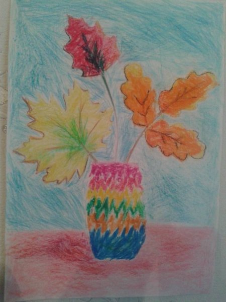 Рисование осенних цветов