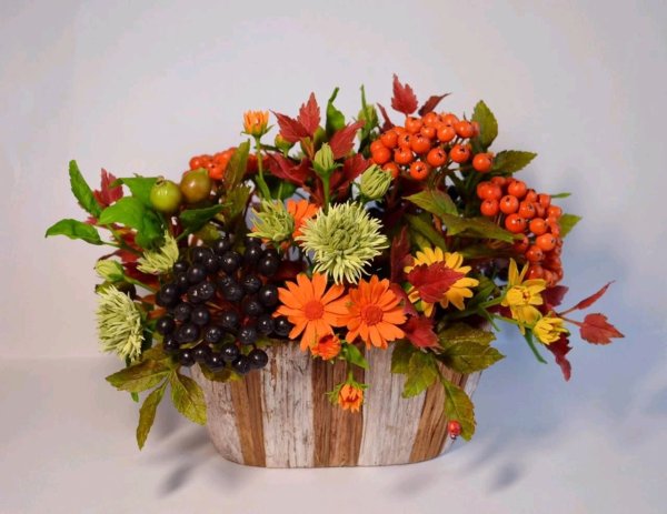 Осенние композиции из цветов