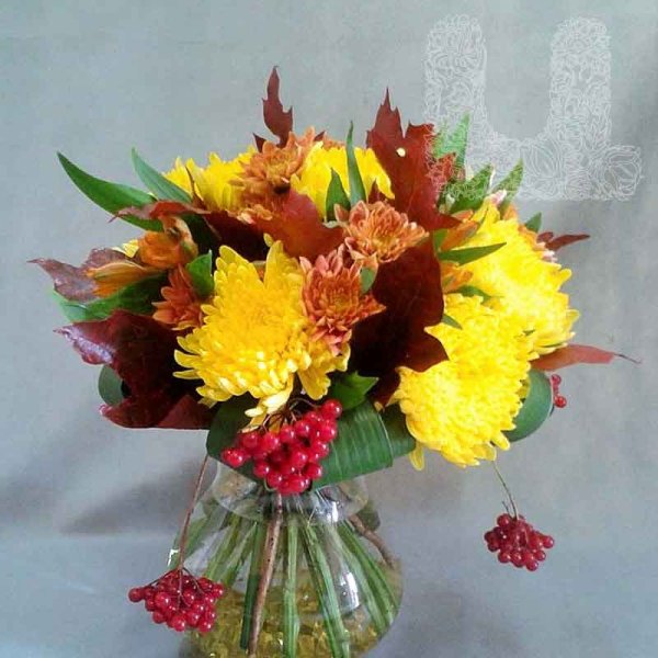Осенний букет учителю