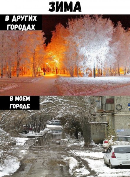 Шутки про зиму