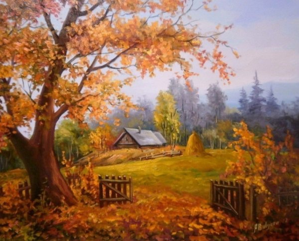 Анка Булгару осенний пейзаж