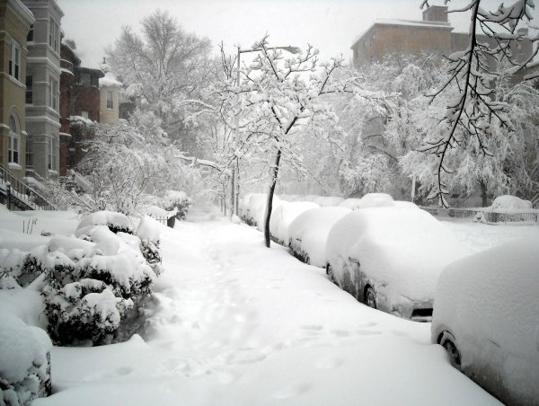 Сильный снегопад