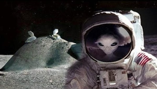 Инопланетяне на Луне