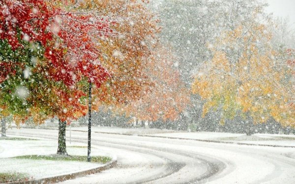 Снег в октябре