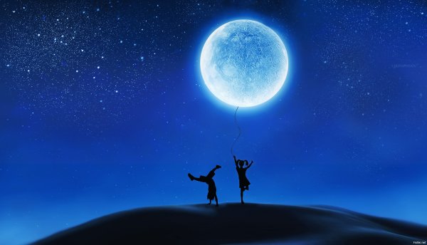 Луна картинка для детей