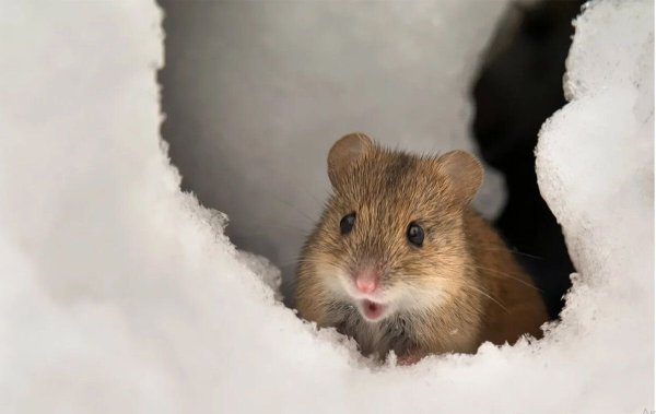 Полевка мышь полевка зимой