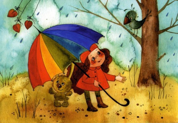 Виктория Кирдий рисунки осень