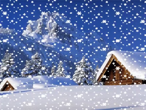 Анимированный снегопад