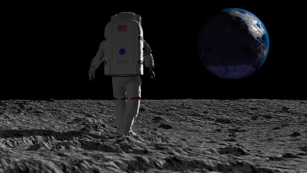 Космонавт сзади