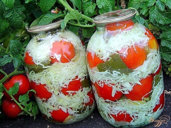 Помидоры с капустой