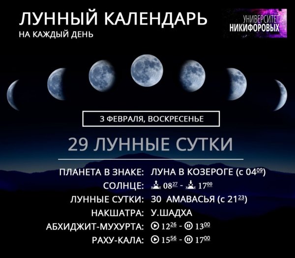 Лунный календарь
