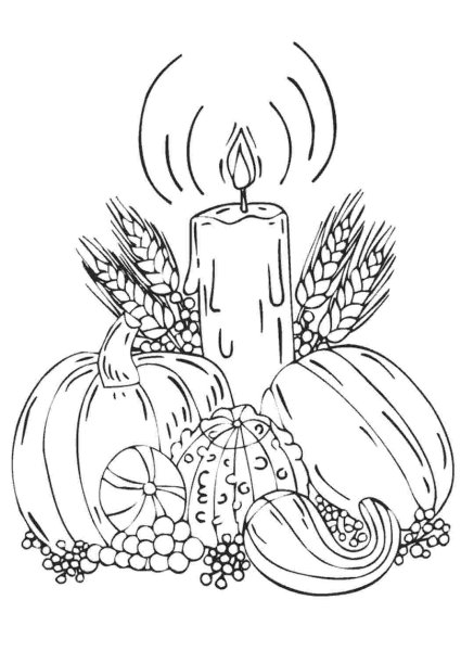 Праздник урожая. Раскраска