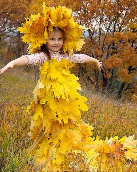 Костюм для девочки "осень"