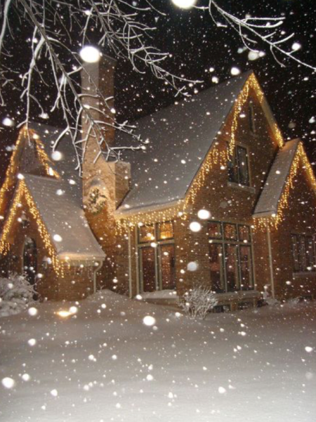 Сказочный снегопад