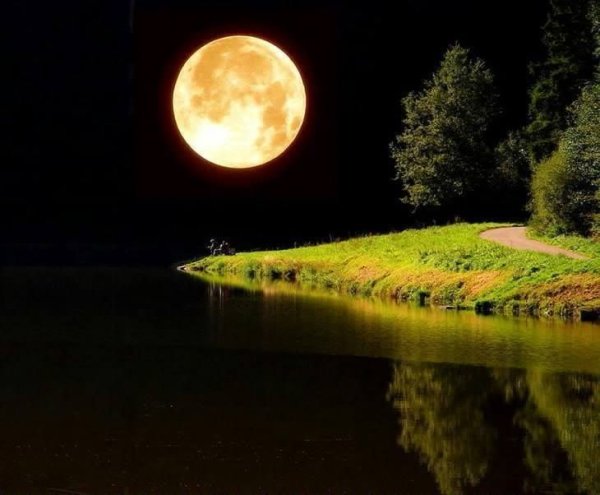 Луна светит