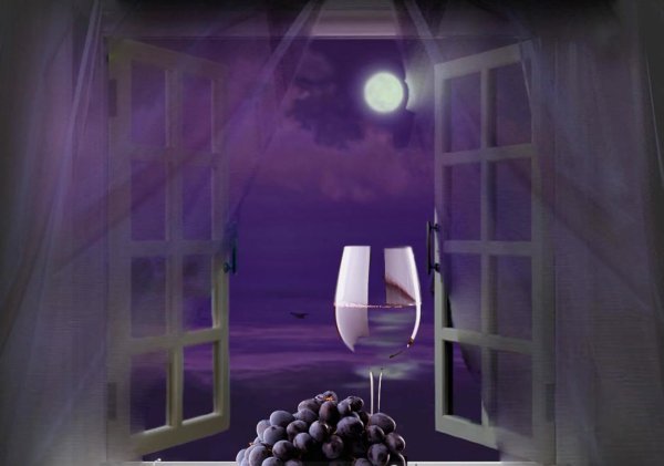 Лунный свет в окне