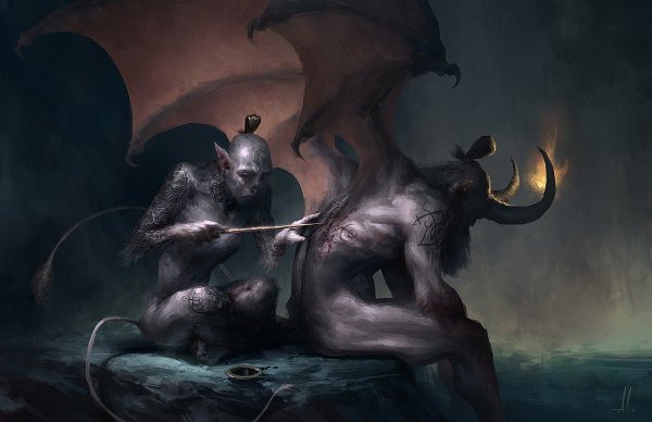 Инкуб демон арт