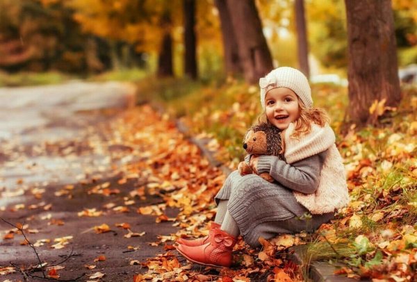 Осенняя фотосъемка детей