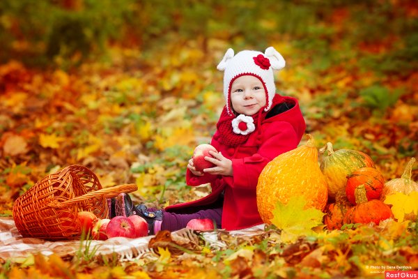 Осенняя фотосессия идеи для детей