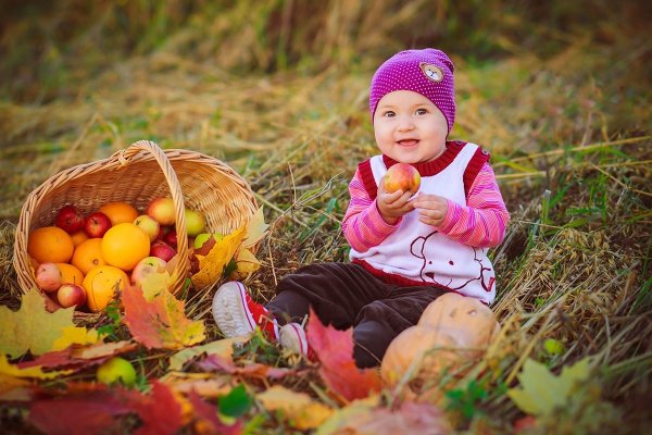 Осенняя фотосессия детей