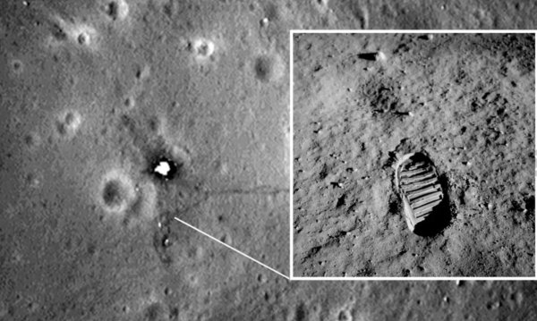 Следы Аполлона 11 на Луне