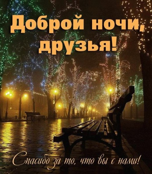 Спокойной ночи дорогие друзья