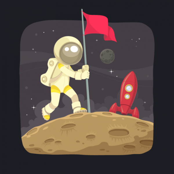 Человечек на Луне