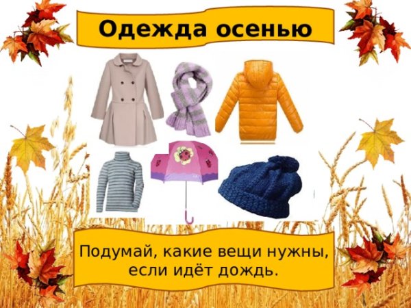 Одежда осенью картинки
