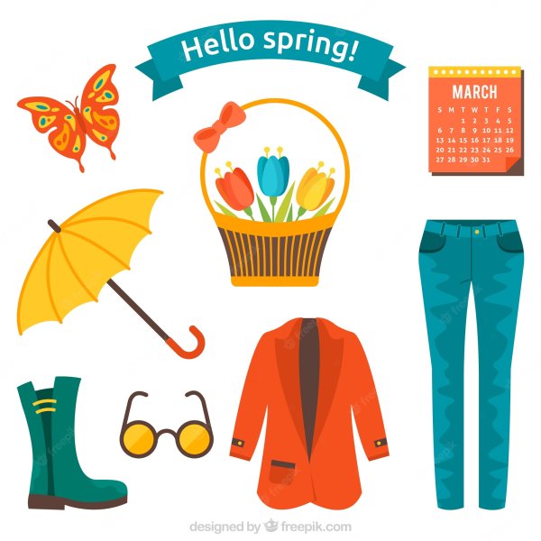 Одежда Весенняя мультяшная