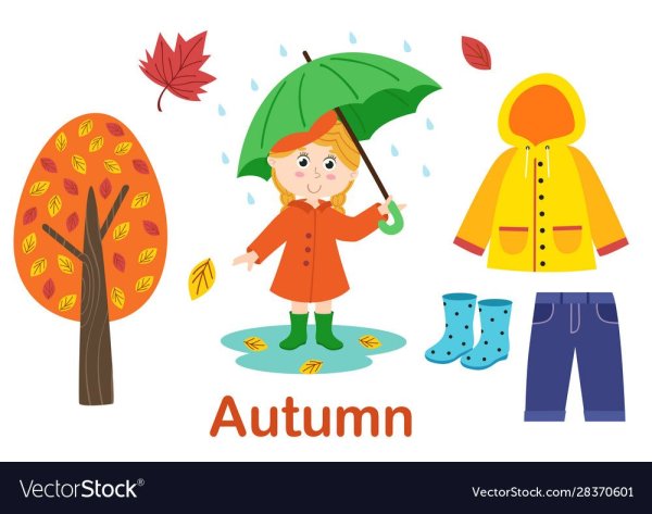 Осень плащ клипарт